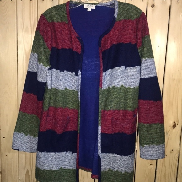 Umgee Color Block Cardigan S - Picture 1 of 7